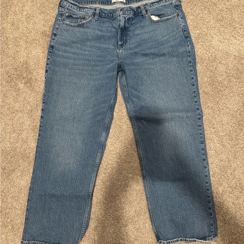 Abercrombie low rise baggy jean